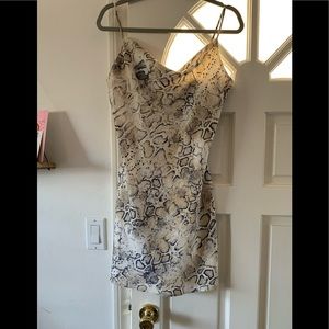 Snakeprint dress